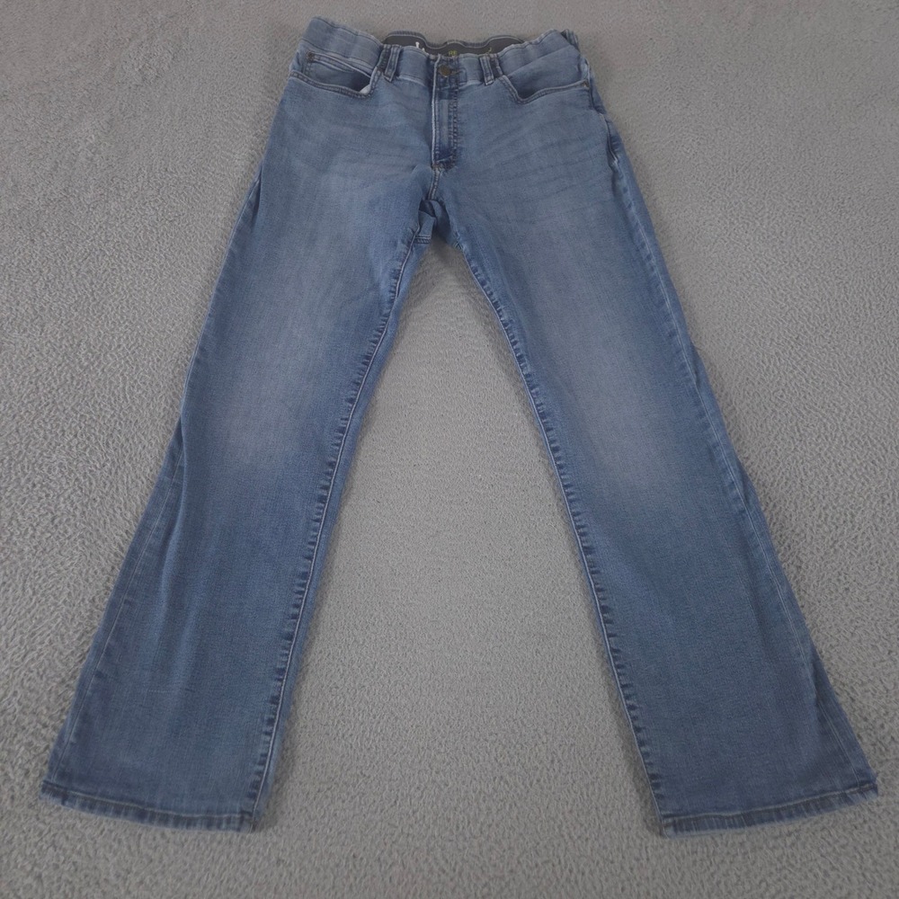 Lee Jeans Mens 36x34 Blue Extreme Motion Regular Bootcut Stretch Denim Comfort